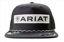 Load image into Gallery viewer, ariat cap - Black Grey Desert Scene Ariat Patch