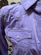 Load image into Gallery viewer, Rock 47 by Wrangler ladies western shirts - purple on purple (final sale)