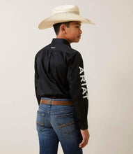 Load image into Gallery viewer, Ariat kids Team Logo twill Shirt- Black/white