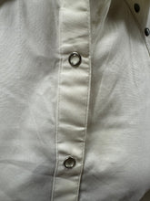 Load image into Gallery viewer, Wrangler ladies western shirt - white (stained, final sale)