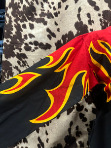 Classic Panhandle slim retro flame shirt (brooks and dunn collection) slight discoloration