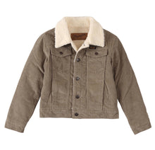 Load image into Gallery viewer, Wrangler kids Corduroy Jacket - Sherpa Lined - Nomad (tan)