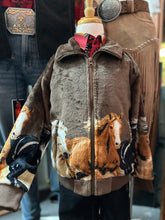 Load image into Gallery viewer, Rock and Roll Kids horse Border Jacket - dark brown