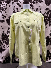 Load image into Gallery viewer, Wrangler 20X ladies western shirt - lemon (discolored, final sale)