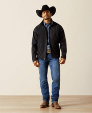 Load image into Gallery viewer, Ariat men softshell logo jacket - phantom grey Southwest