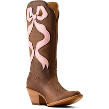 Load image into Gallery viewer, Ariat Ladies Pink Bow Boots