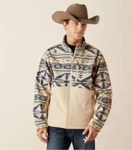 Load image into Gallery viewer, Ariat men’s softshell logo jacket - white pepper Southwest
