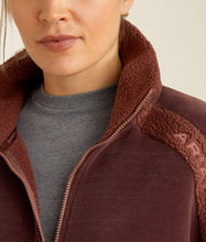 Load image into Gallery viewer, Ariat ladies Lafayette Ful Zip Sweatshirt - marrón