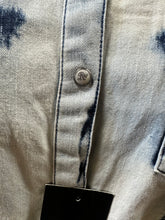 Load image into Gallery viewer, Rock 47 by Wrangler ladies snap western shirt - bleach denim wash (final sale)