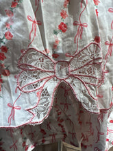 Load image into Gallery viewer, Ladies Pink Bow Dress - White/Pink