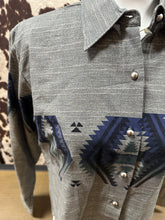 Load image into Gallery viewer, Roper ladies western shirt - southwestern border (final sale)