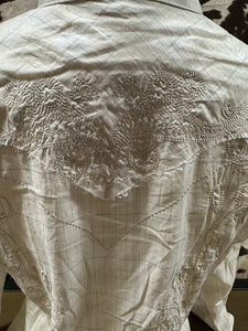 Wrangler ladies snap button up cream shirt- final sale