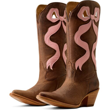 Load image into Gallery viewer, Ariat Ladies Pink Bow Boots