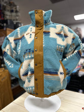 Load image into Gallery viewer, Sherpa Blocked Jacket - AGAVE SOUTHWEST PRINT