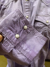 Load image into Gallery viewer, Rock 47 by Wrangler ladies western shirts - purple on purple (final sale)
