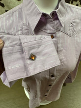 Load image into Gallery viewer, Wrangler ladies western shirt - lilac (discolored, final sale)