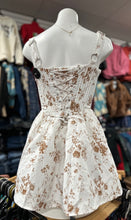Load image into Gallery viewer, Dara Floral Print Corset Bodice A Line Mini Dress
