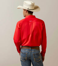 Load image into Gallery viewer, Ariat Men’s Team logo twill Long sleeve shirt - poppy red