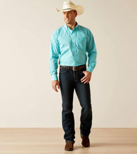 Load image into Gallery viewer, MEN&#39;S Ariat Wrinkle Free Stanley Classic Fit Shirt - Peacock Blue