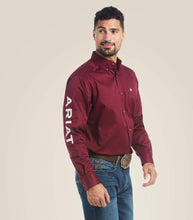 Load image into Gallery viewer, Ariat Men’s Team Logo Twill Classic Fit Shirt - Burgandy