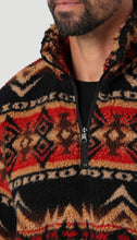 Load image into Gallery viewer, Wrangler 1/4 Zip Southwestern SHERPA PULLOVER - CAPPUCCINO