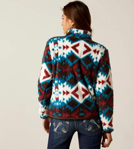 Ariat women’s Berber snap front sweatshirt - plain view print