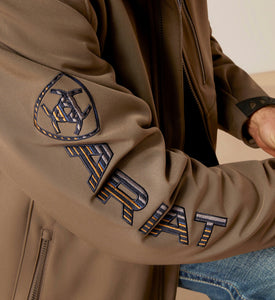 Ariat Men logo 2.0 softshell jacket - Banyan Bark / Serape