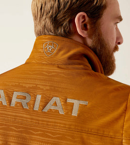 Ariat men vest logo 2.0 - chestnut embossed