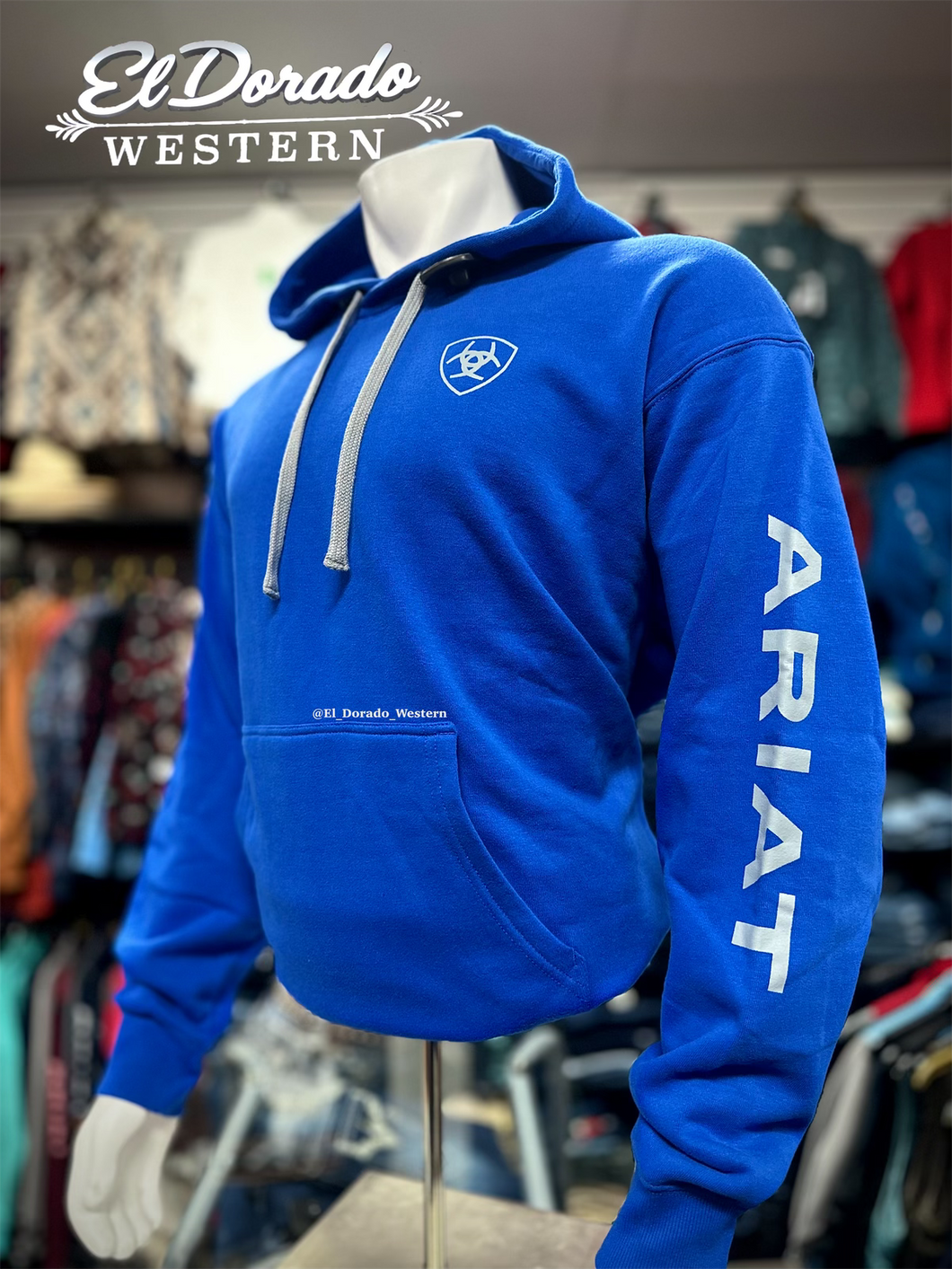 Ariat Men's Logo Hoodie - Cobalt (Blue)