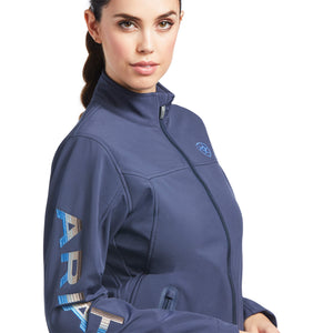 Women’s New Team Softshell Jacket - BLUE NIGHTS/DESERT DUSK SERAPE