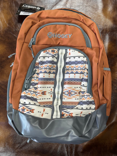 Ox Hooey Backpack - Rust Aztec