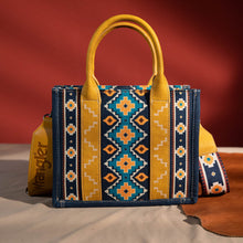 Load image into Gallery viewer, Wrangler Southwestern Small Canvas Tote - Mustard