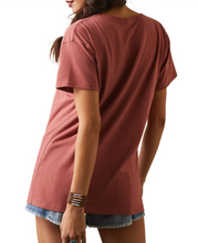 Load image into Gallery viewer, Ariat Women&#39;s Farm Hair Short Sleeve T-Shirt Tee - Red Clay Heather (10044613)