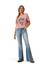 Load image into Gallery viewer, Ariat Ladies Island Blush Buffalo Rising T-Shirt - Island Blush (10044930)