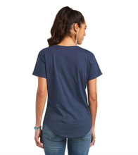 Load image into Gallery viewer, Ariat Women&#39;s Ariat Sonora Logo T-Shirt - Navy Heather (10040982)