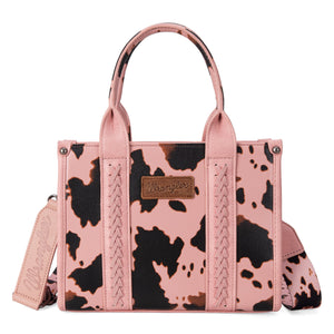 Wrangler Tote - Pink Cow Print