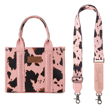 Load image into Gallery viewer, Wrangler Tote - Pink Cow Print