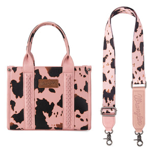 Wrangler Tote - Pink Cow Print