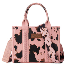 Load image into Gallery viewer, Wrangler Tote - Pink Cow Print