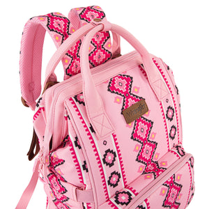 Wrangler Canvas Southwestern backpack - light pink