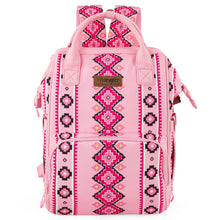 Load image into Gallery viewer, Wrangler Canvas Southwestern backpack - light pink