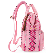 Load image into Gallery viewer, Wrangler Canvas Southwestern backpack - light pink