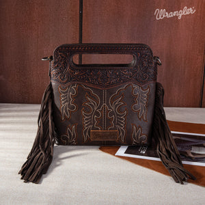 Wrangler Mini Tote Fringe - Chocolate