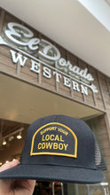 Load image into Gallery viewer, Support your local cowboy cap - Black/Gold