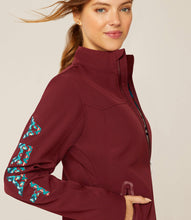 Load image into Gallery viewer, Ariat women new team softshell jacket - tawny port/Baja