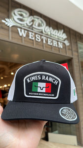 Kimes Ranch cap - bandera trucker black