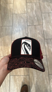 Cuadra Python patch - burgundy