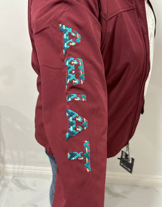Ariat women new team softshell jacket - tawny port/Baja