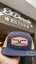Load image into Gallery viewer, Kimes Ranch cap Replay Trucker - navy / cream