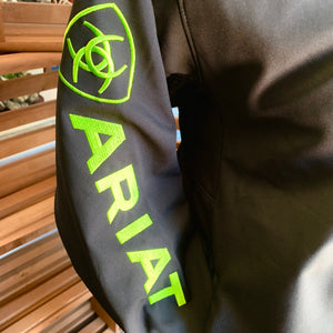 Ariat Logo 2.0 Softshell Jacket Men - Black/Lime Green